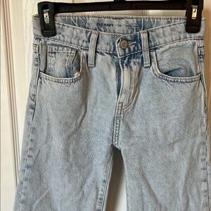 Old Navy Girls baggy, wide leg, high-rise jeans, light blue Denim Jeans size 10